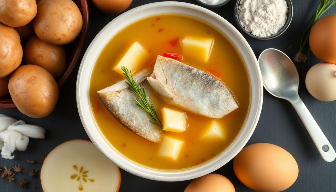 Soupe de poisson aux pommes de terre : recette savoureuse et facile