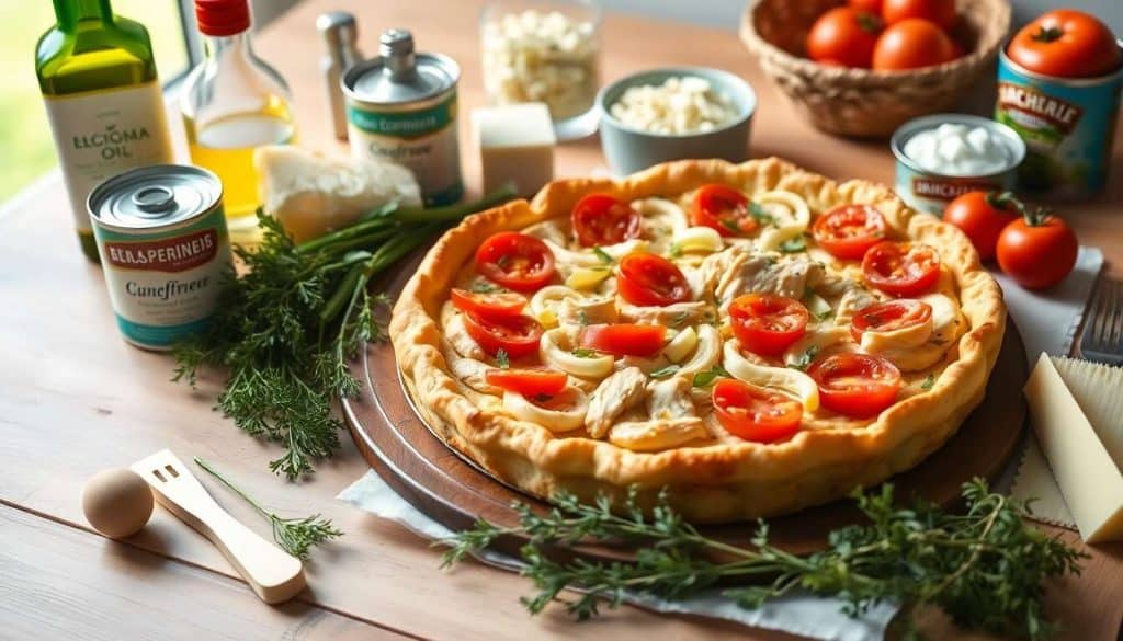 Recette de tarte au poulet, poireaux et tomates : délice gourmand