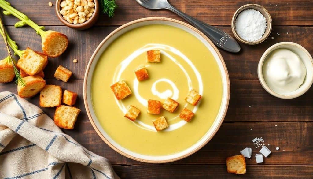 Potage de céleri aux petits croûtons : une recette savoureuse et facile
