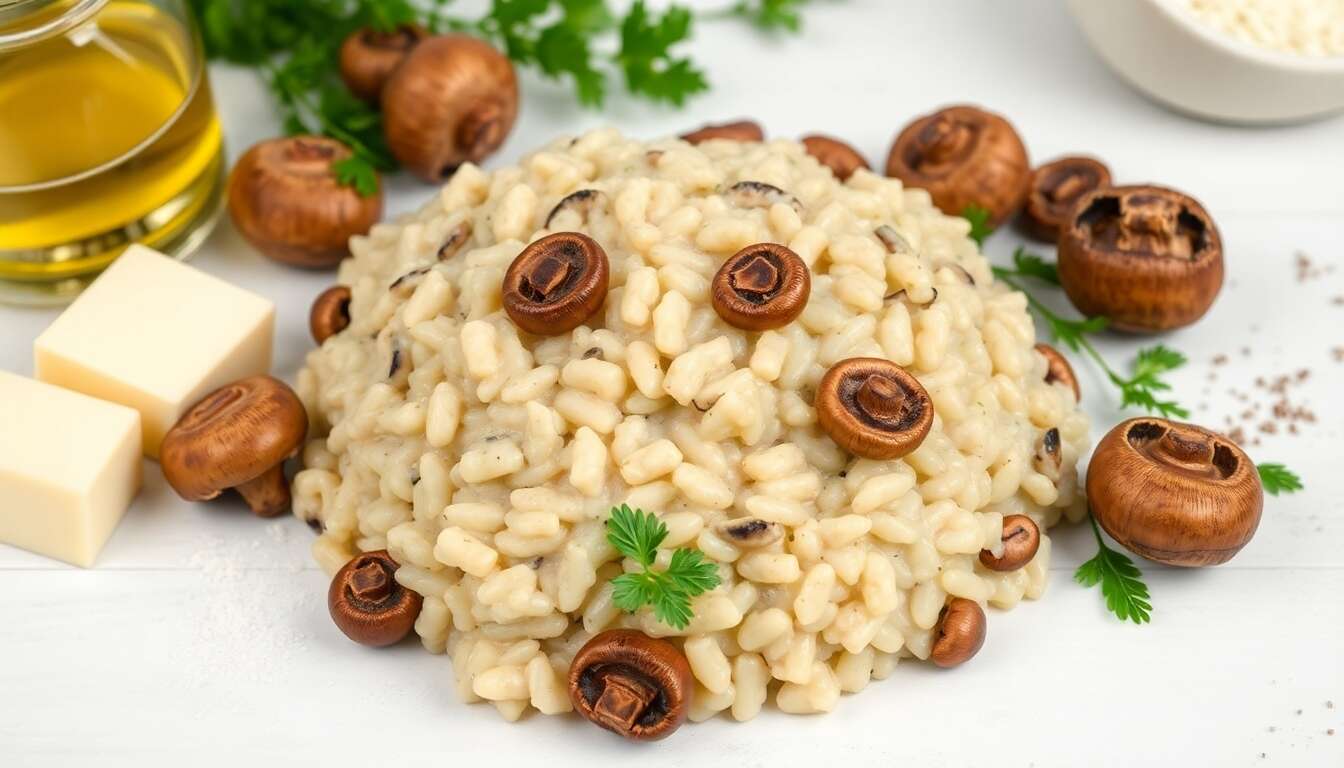 Risotto aux champignons au Monsieur Cuisine : recette facile