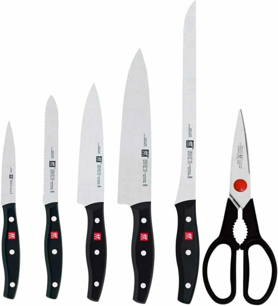 Test du lot de couteaux Zwilling Twin Pollux et ciseaux multifonctions