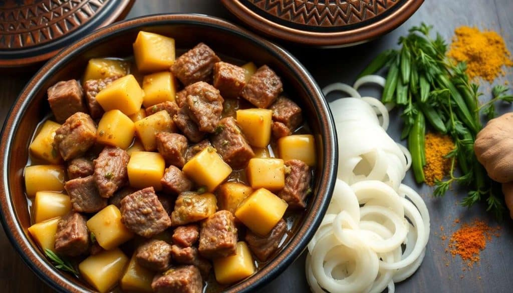 Tajine de viande aux artichauts et fèves : recette authentique et savoureuse