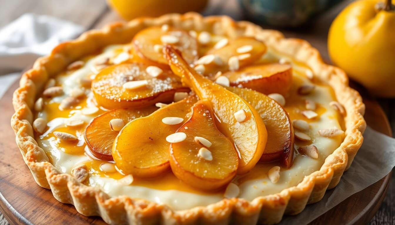 Tarte fine au pecorino et aux poires : recette gourmande facile
