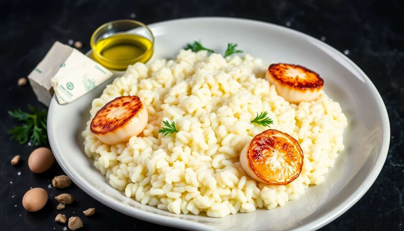Risotto crémeux aux noix de Saint-Jacques avec Monsieur Cuisine