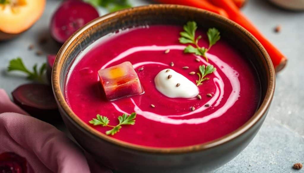 Soupe à la betterave : recette savoureuse et colorée