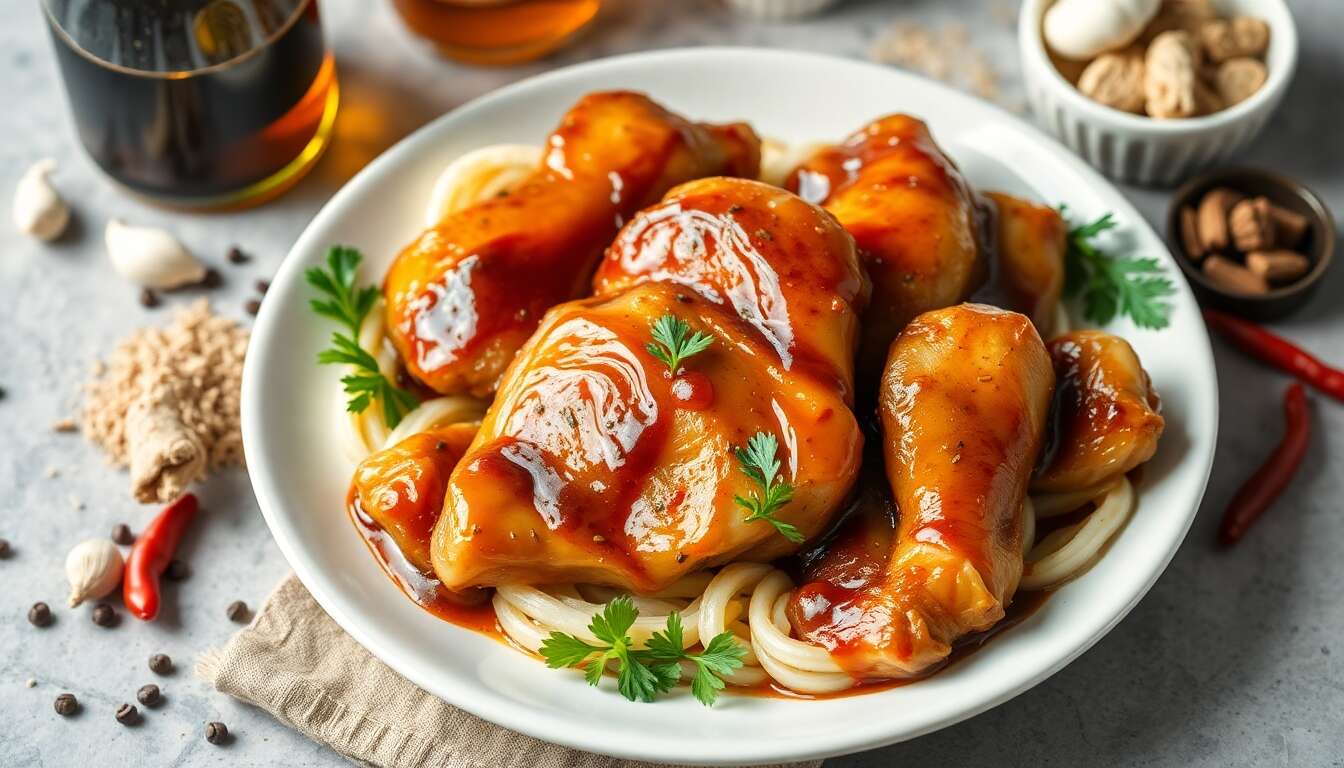 Poulet au soja et vinaigre balsamique : recette savoureuse