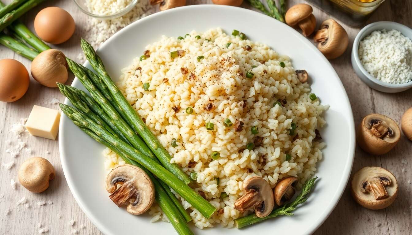 Recette Risotto Asperges et Champignons Facile