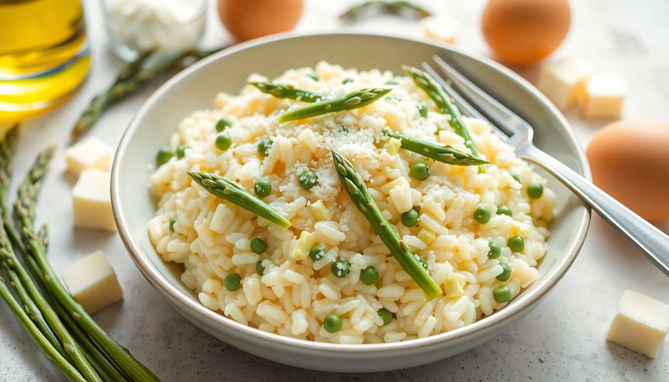 Recette de risotto aux asperges : onctuosité et saveurs printanières