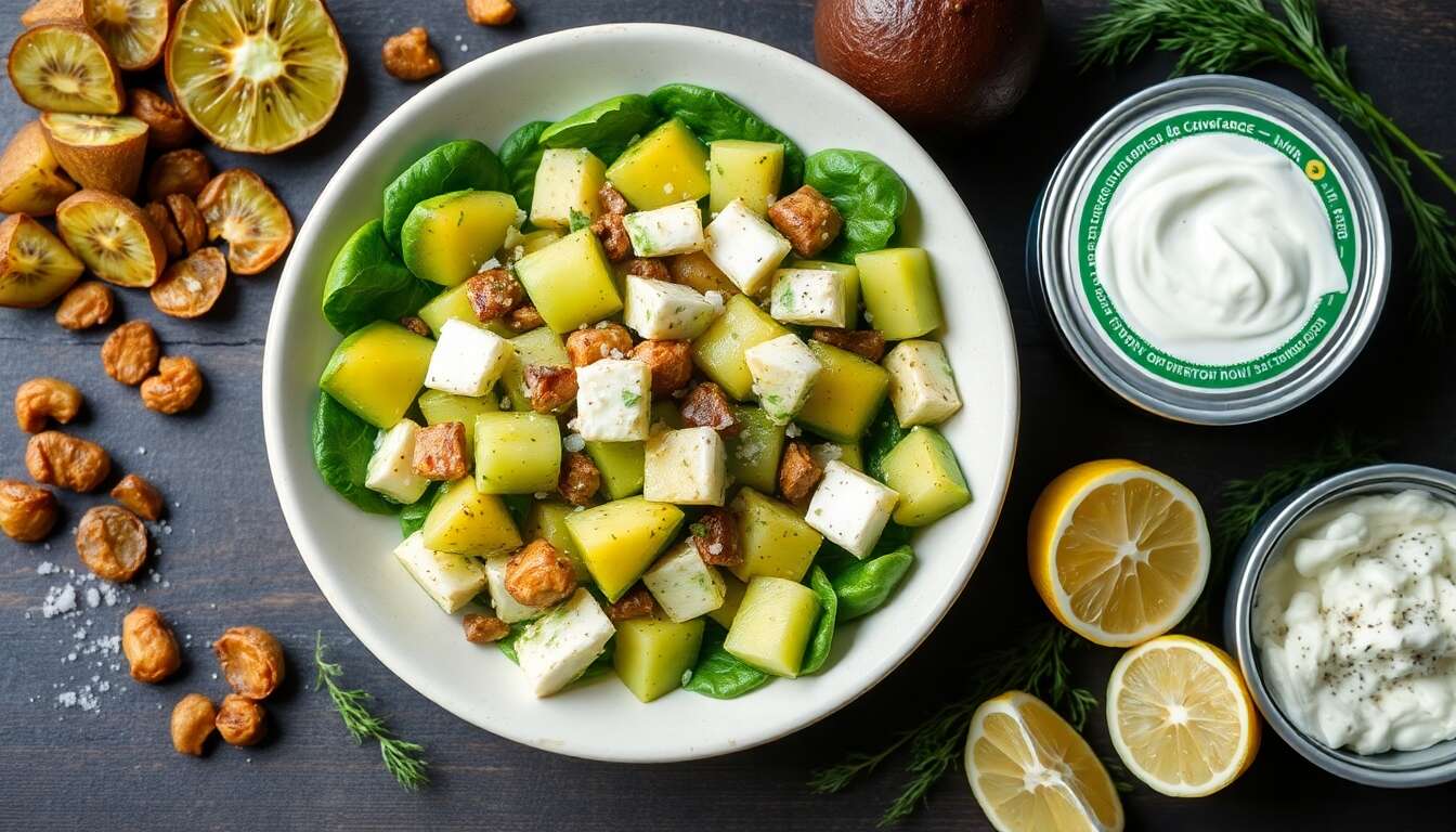 Salade nordique rapide aux kiwis : une recette fraîche et originale