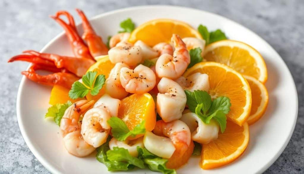 Recette de salade aux langoustines et à l'orange : fraîcheur et saveurs réunies