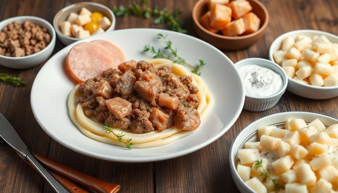 Hachis savoureux : bœuf et jambon à découvrir