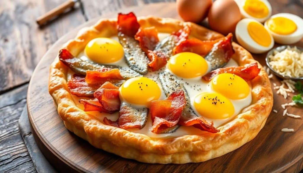 Recette tarte aux sardines et lardons savoureuse