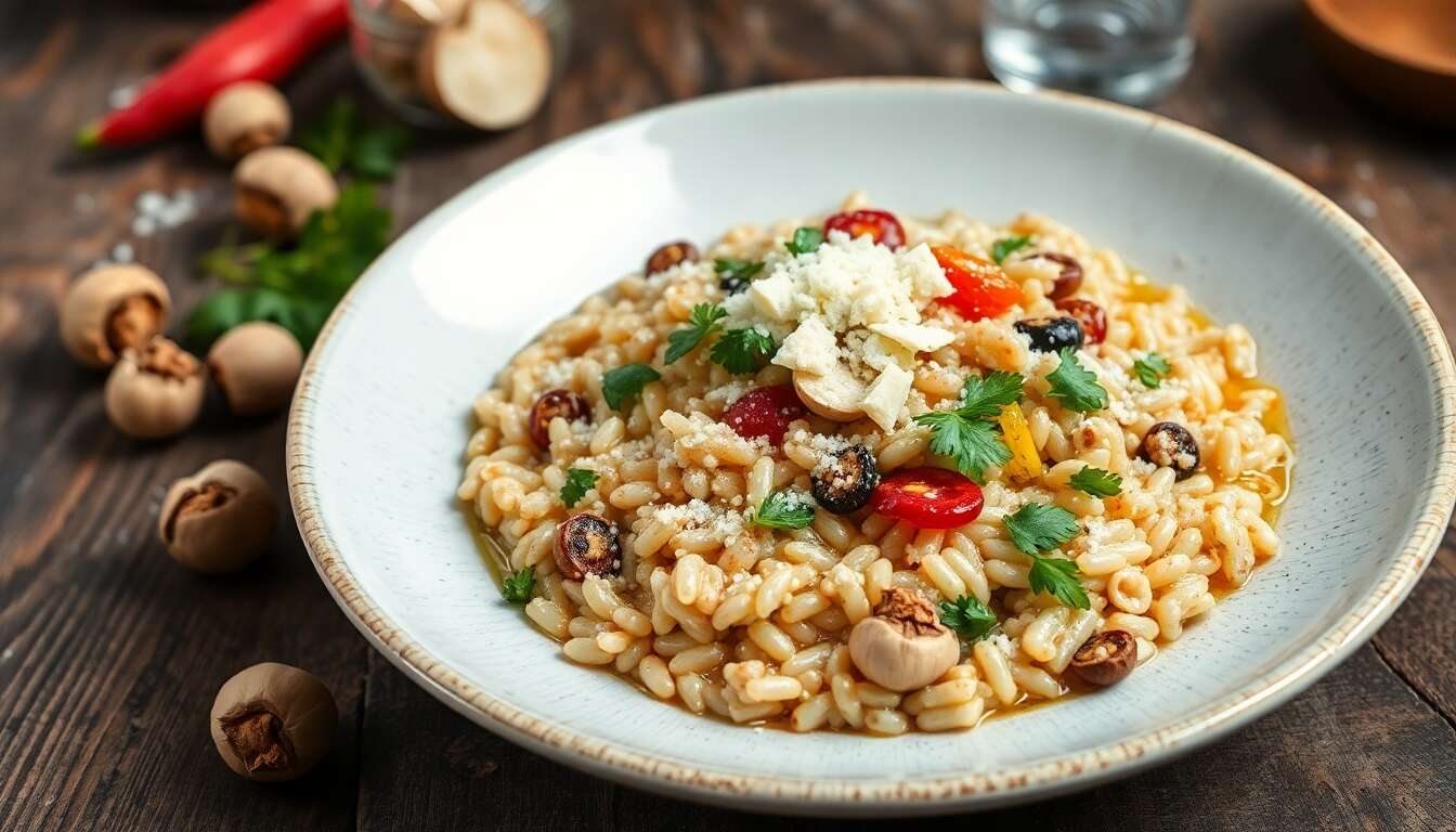 Risotto d'épeautre : une recette gourmande aux légumes anciens et noisettes