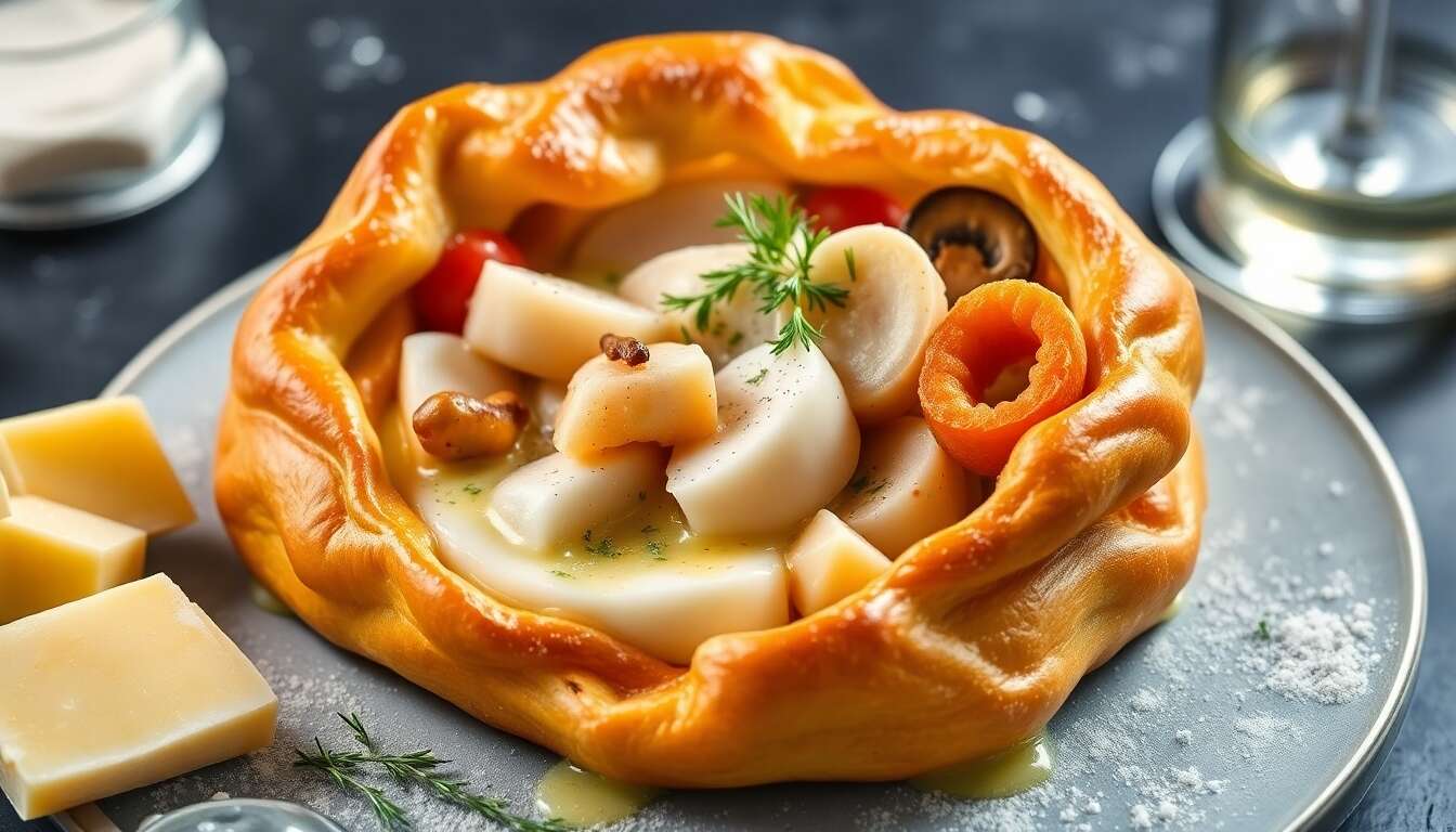 Vol-au-vent de poisson et crustacés par Cyril Lignac : recette gourmande