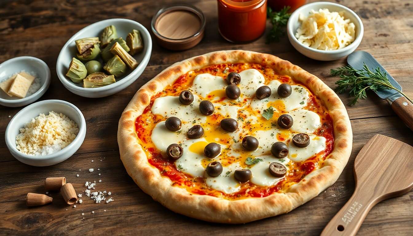 Pizza aux artichauts : recette facile et délicieuse
