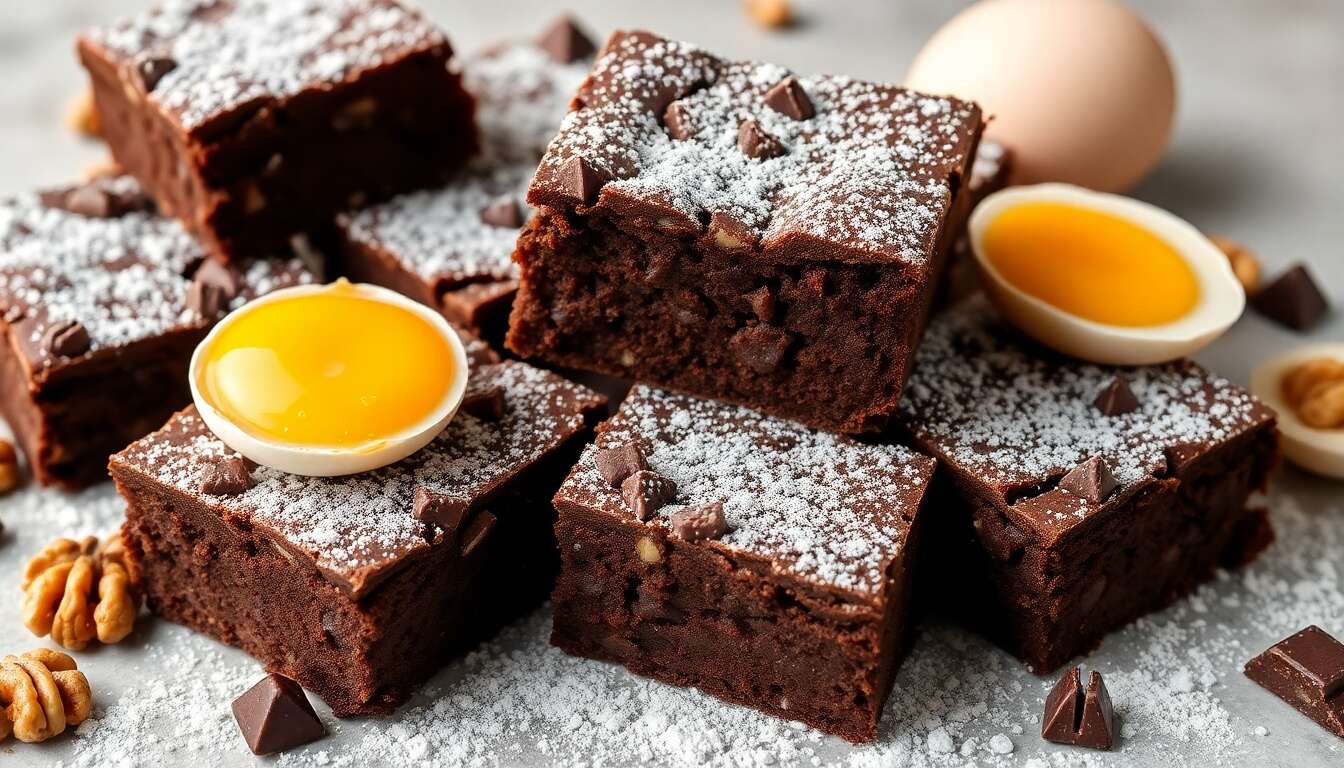 Brownies chocolat et noix : recette gourmande