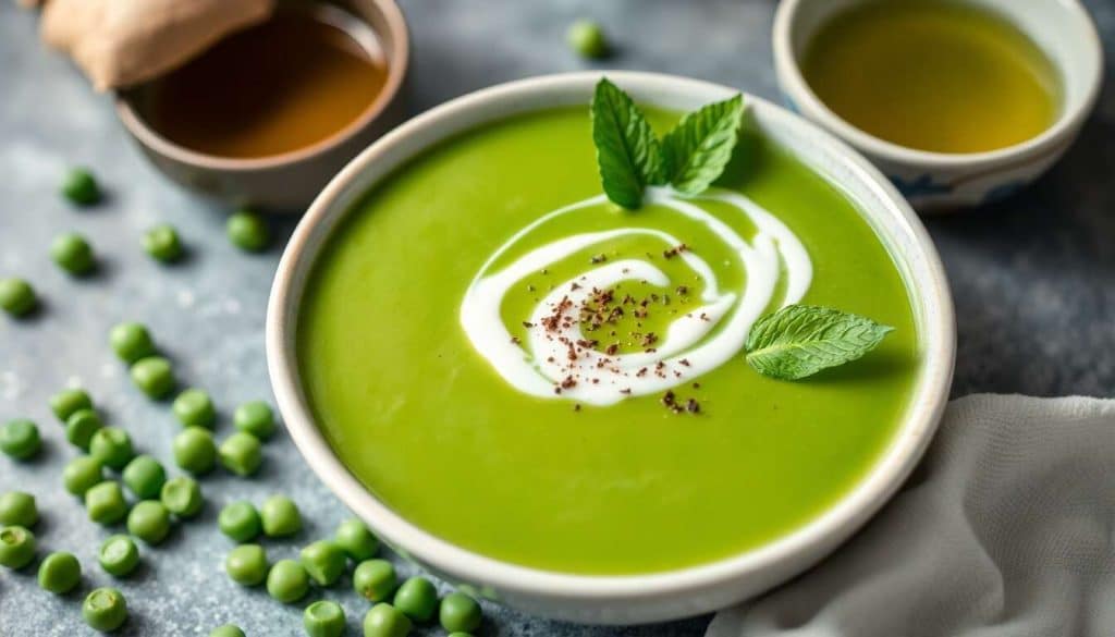 Potage glacé aux petits pois : la recette facile