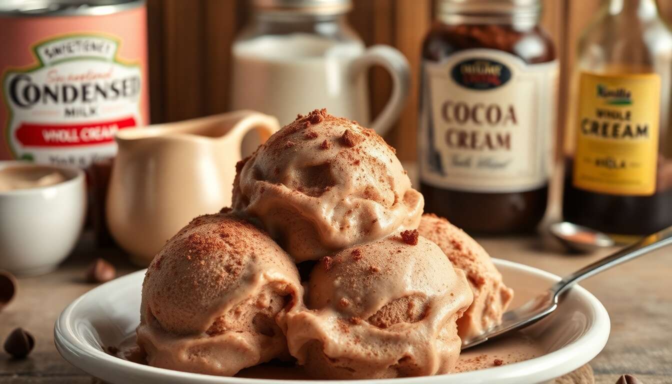 Glace au chocolat maison facile et rapide