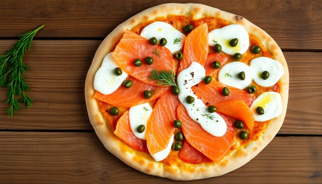 Pizza au saumon fumé : recette gourmande et facile