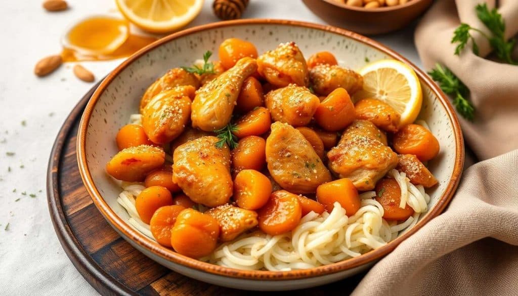 Poulet sauté aux abricots : recette gourmande et facile