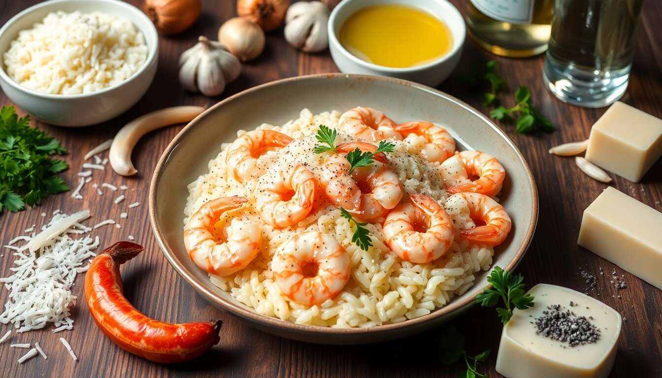 Risotto de Saint-Jacques et Crevettes au Cookeo : recette Savoureuse