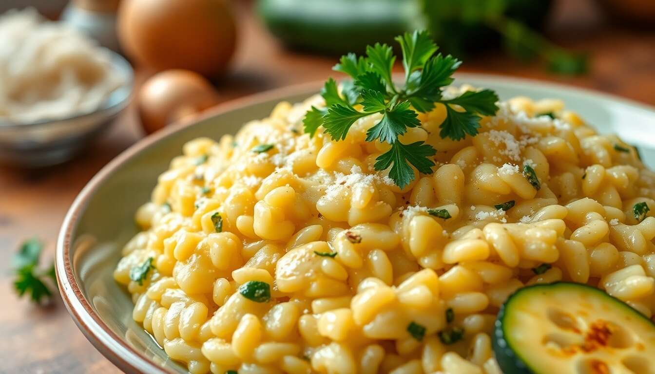 Risotto de courgettes au Monsieur Cuisine : recette facile et savoureuse