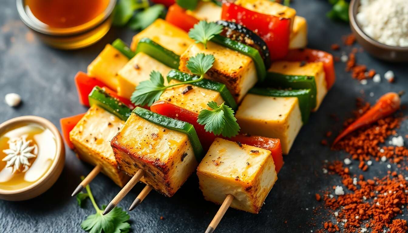 Recette Délicieuse de Brochettes de Légumes Végétariennes