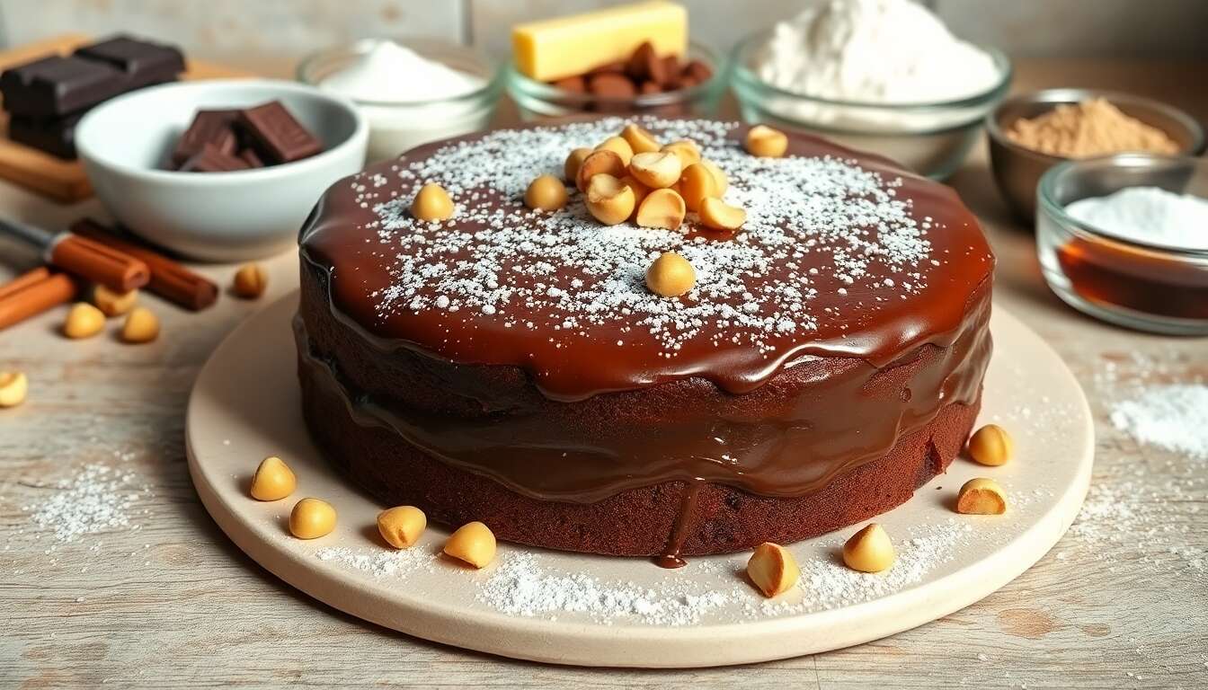 Gâteau chocolat-noisettes au micro-ondes : recette facile et rapide