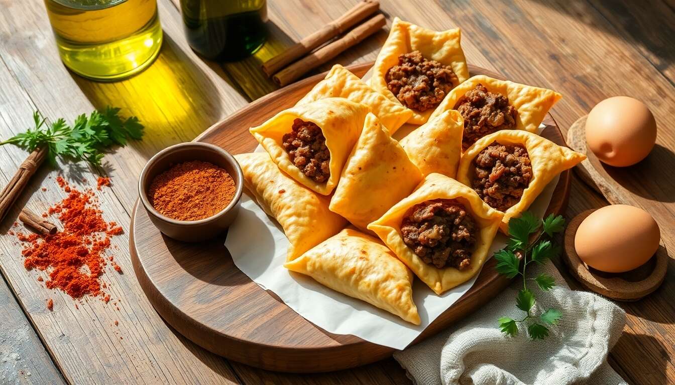 Briouats à la viande hachée : recette savoureuse et facile