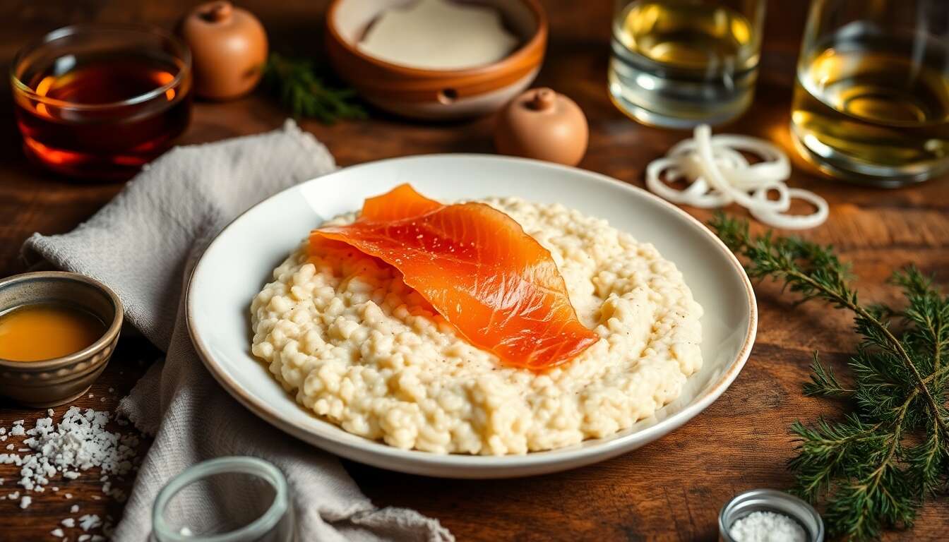 Risotto au saumon avec Monsieur Cuisine : recette facile et gourmande