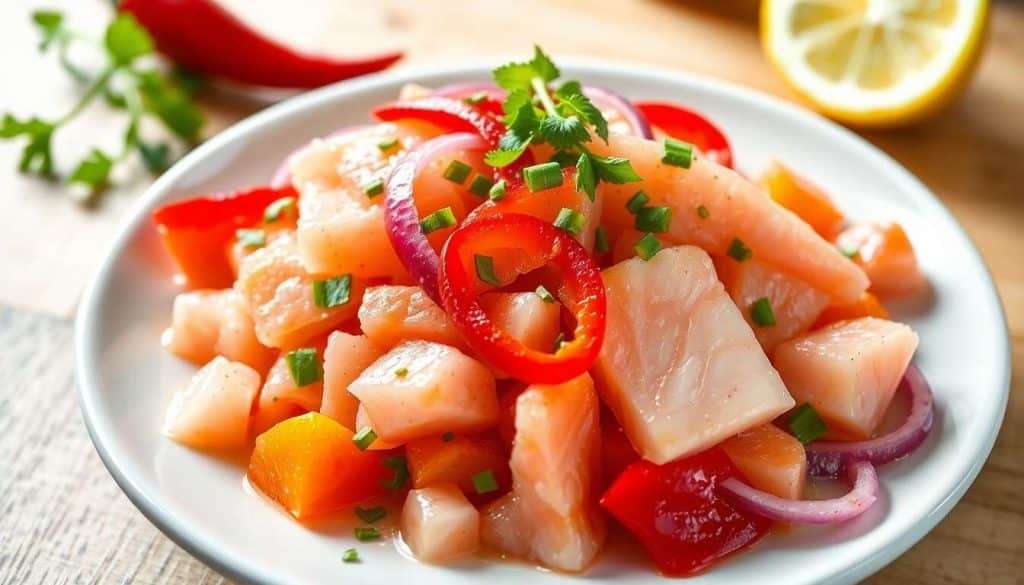 Ceviche aux deux poissons : une recette rapide et savoureuse