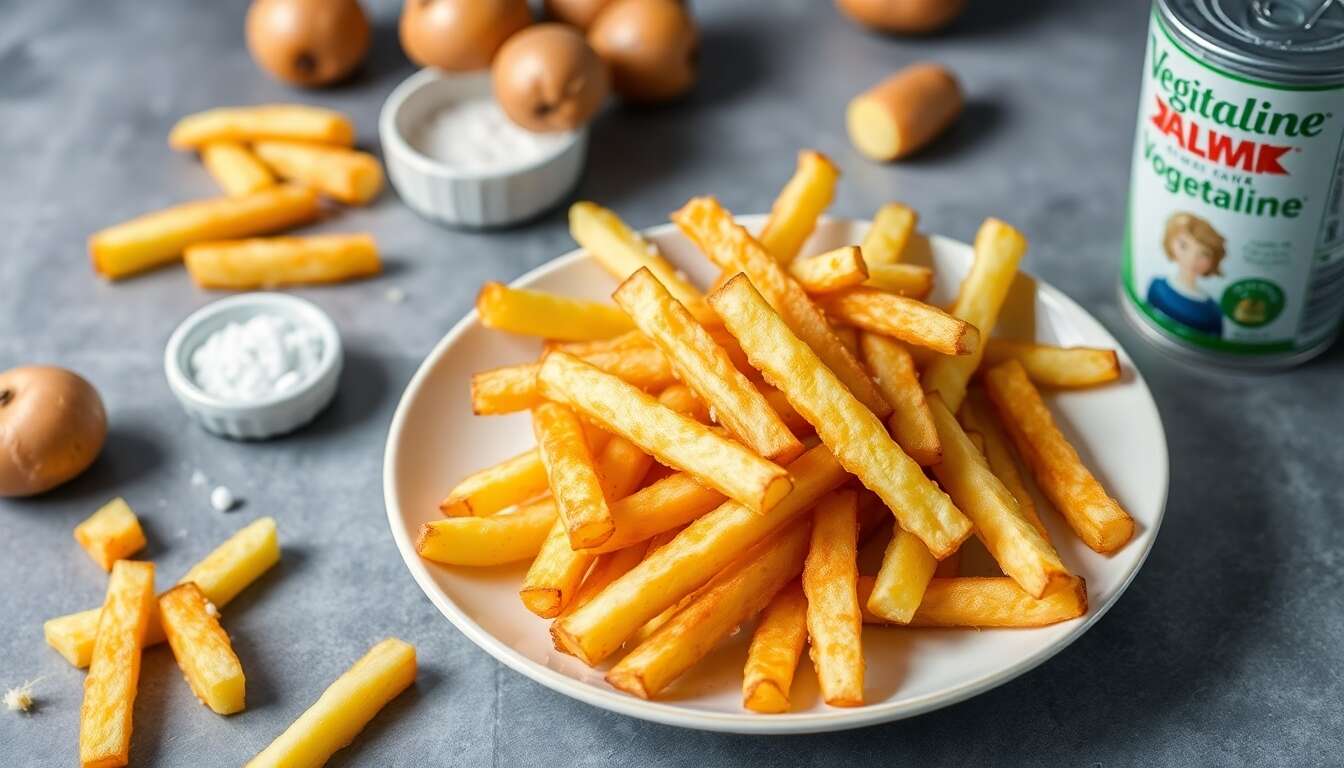 Frites croustillantes à la Végétaline : recette facile et savoureuse