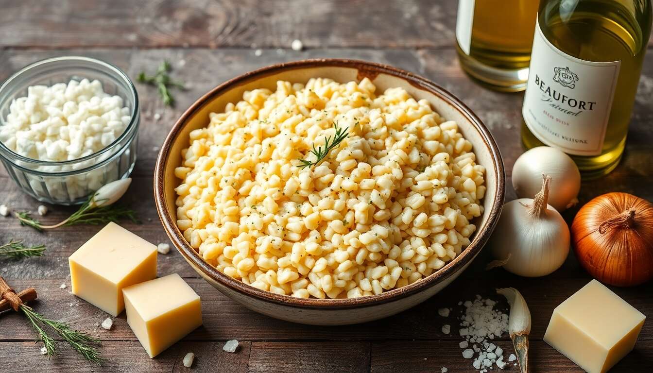 Risotto crémeux au Beaufort : recette délicieuse et facile