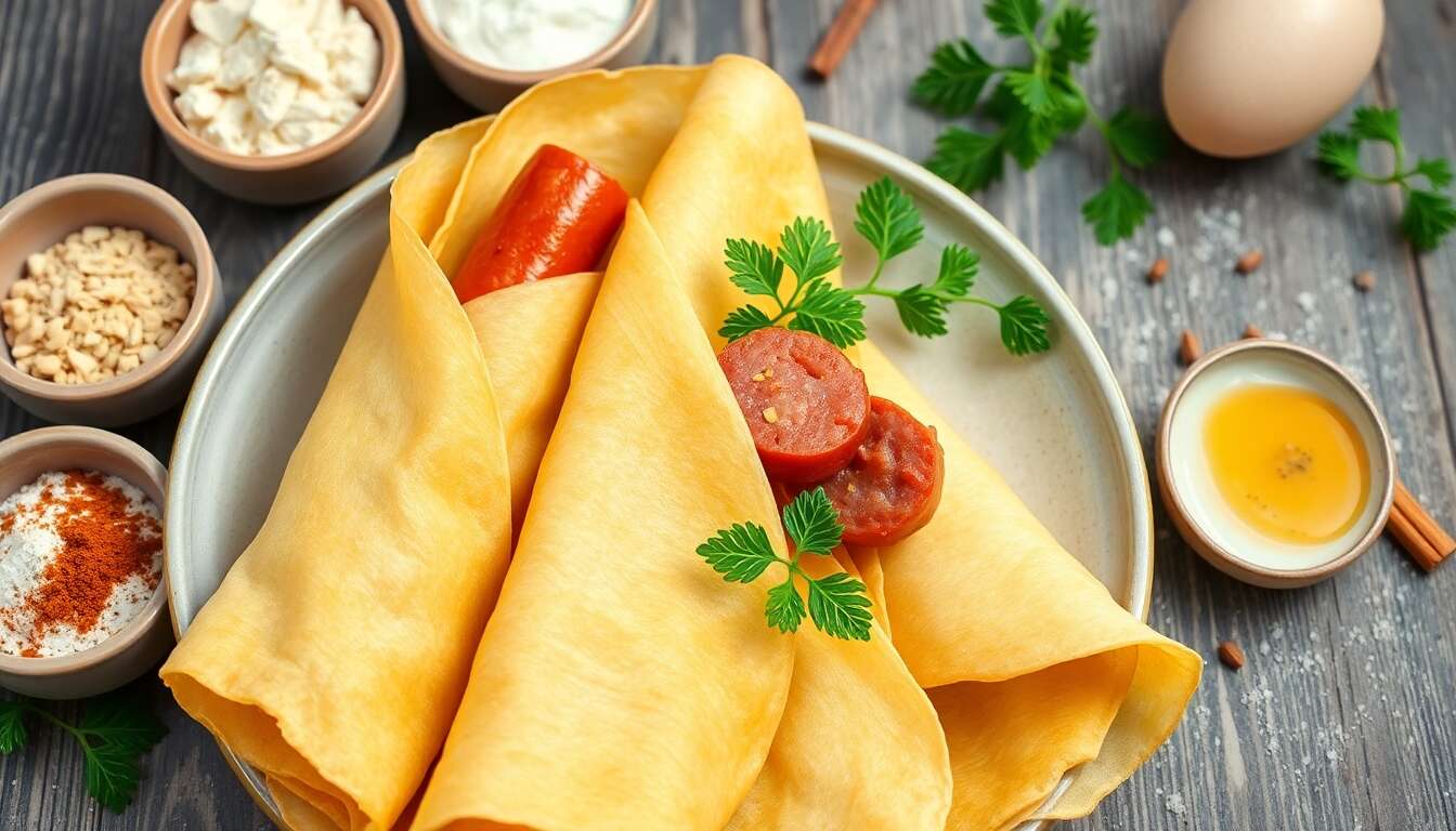 Saucisses en robe de crêpe : une recette gourmande