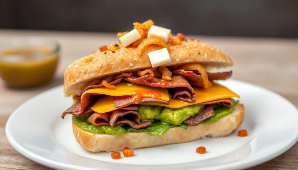 Sandwich au boeuf et guacamole : une explosion de saveurs