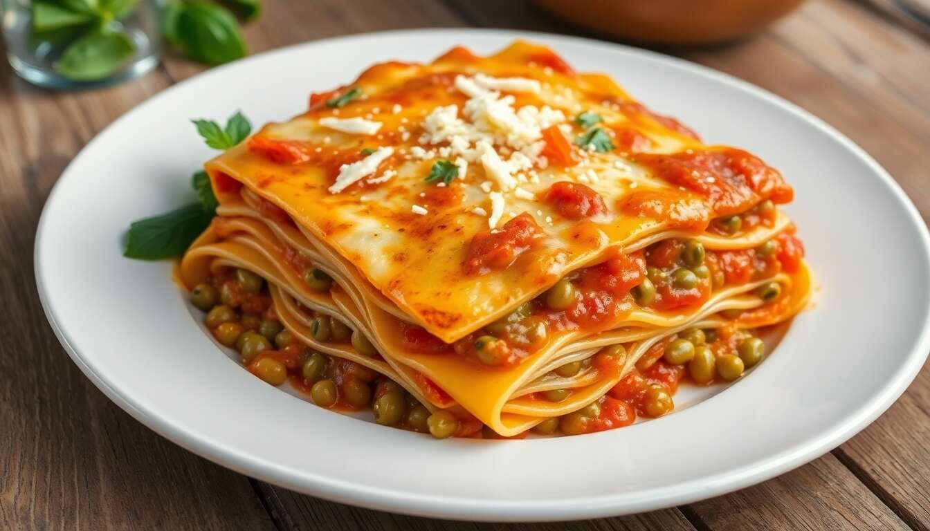 Lasagnes végétariennes aux lentilles : recette savoureuse et facile