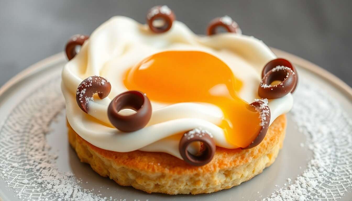 Oeuf sur le plat : une version dessert surprenante