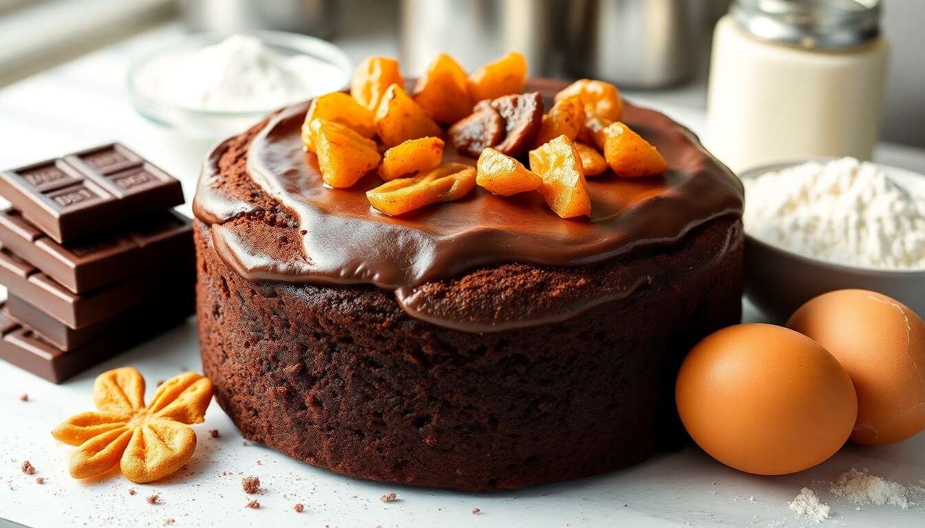 Moelleux chocolat gingembre confit : recette gourmande