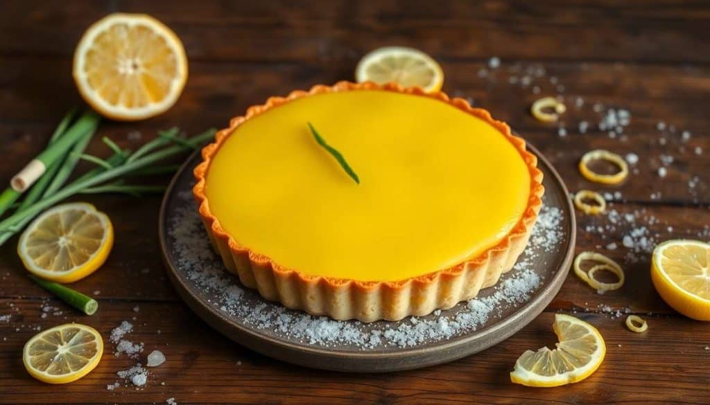 Tarte au citron et à la citronnelle : recette fraîcheur