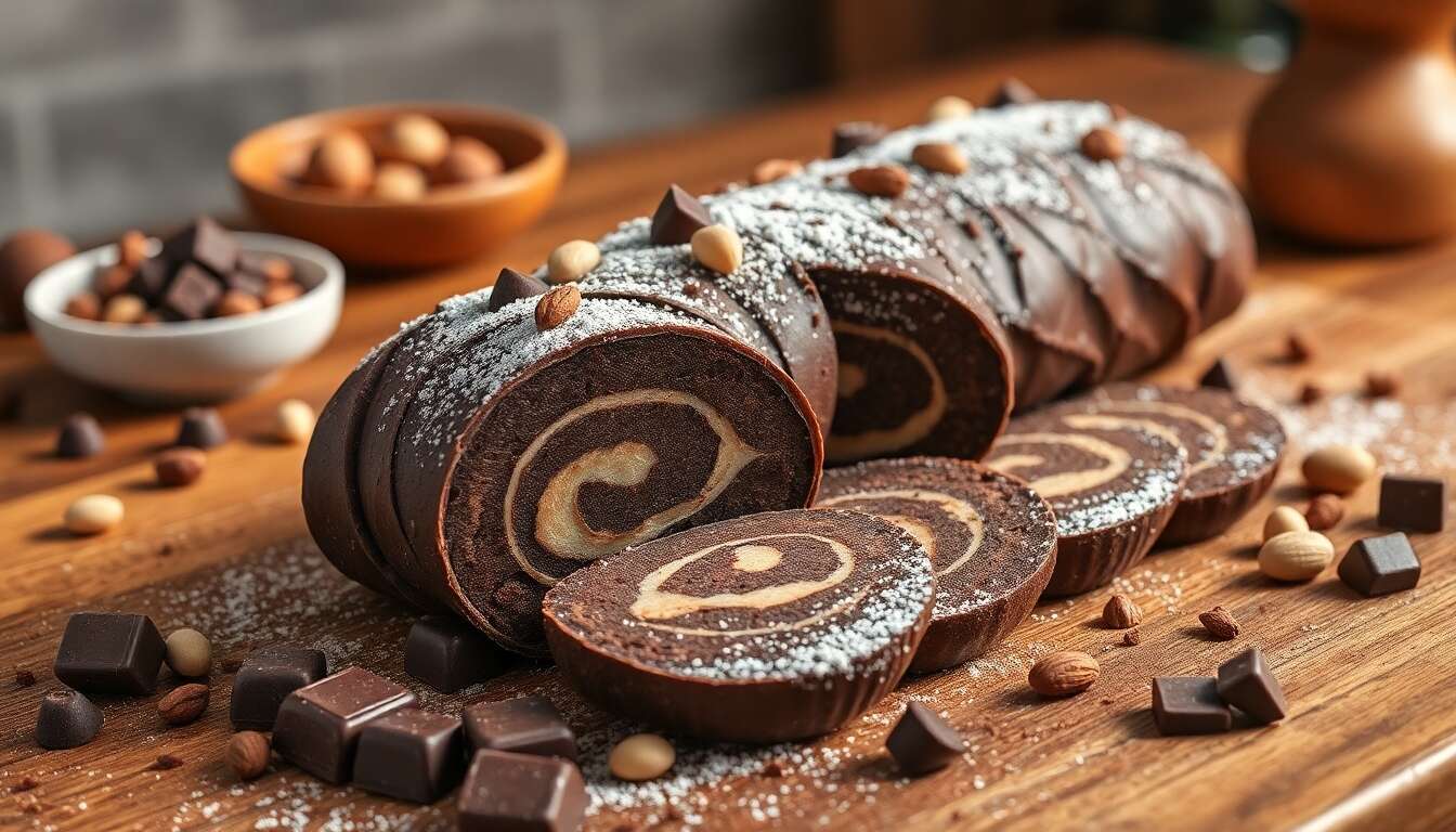 Saucisson au chocolat : recette gourmande et facile