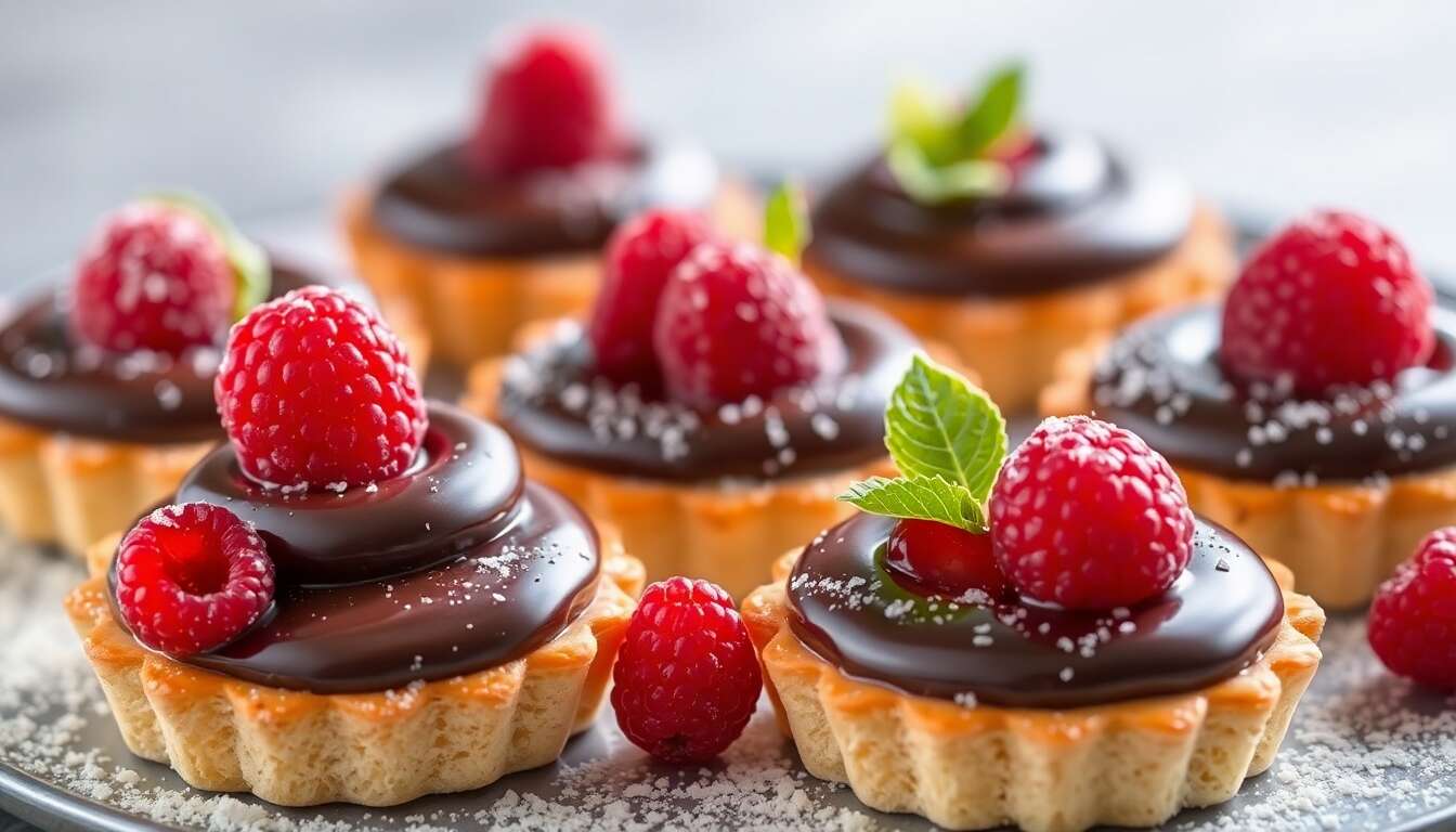 Tartelettes choco-framboises : un dessert gourmand et fruité