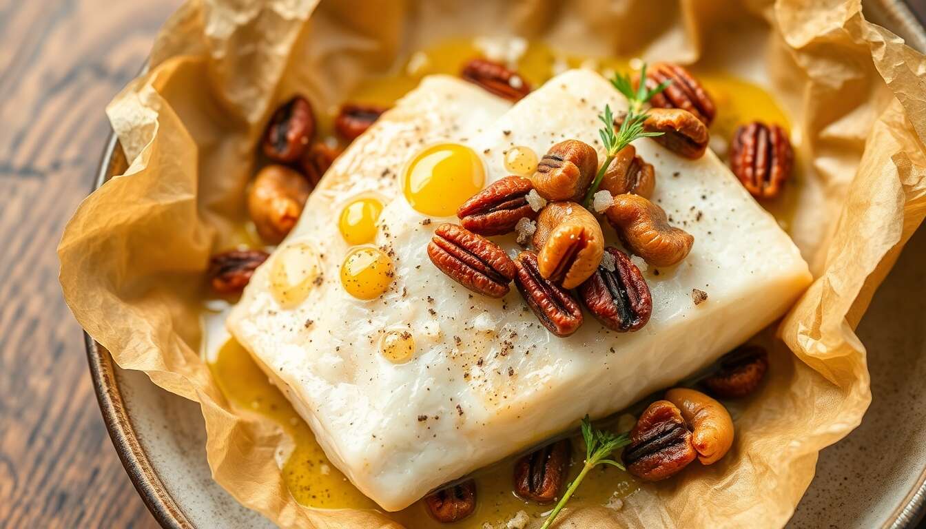 Papillote de poisson aux légumes d'automne