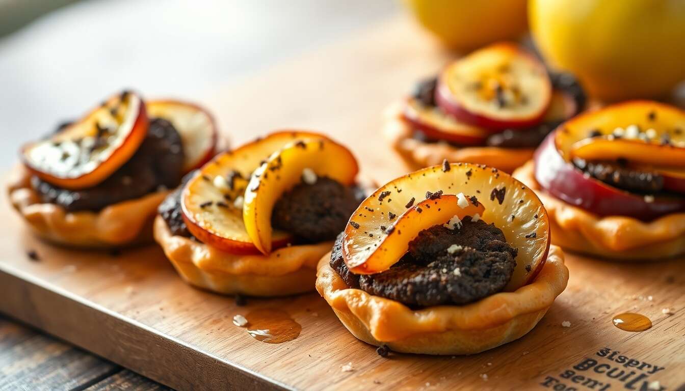Tartelettes pommes et boudin noir : recette gourmande
