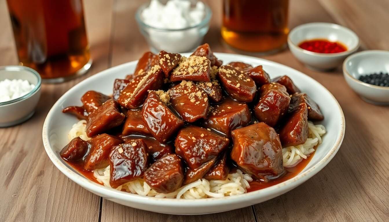 Bœuf à la bière et au soja : recette savoureuse