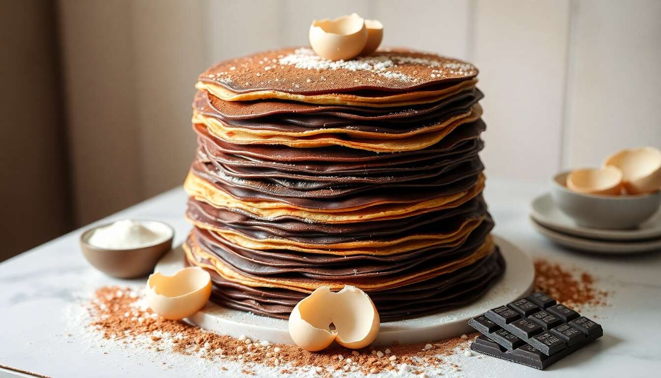 Gâteau de crêpes viennois : recette gourmande et facile