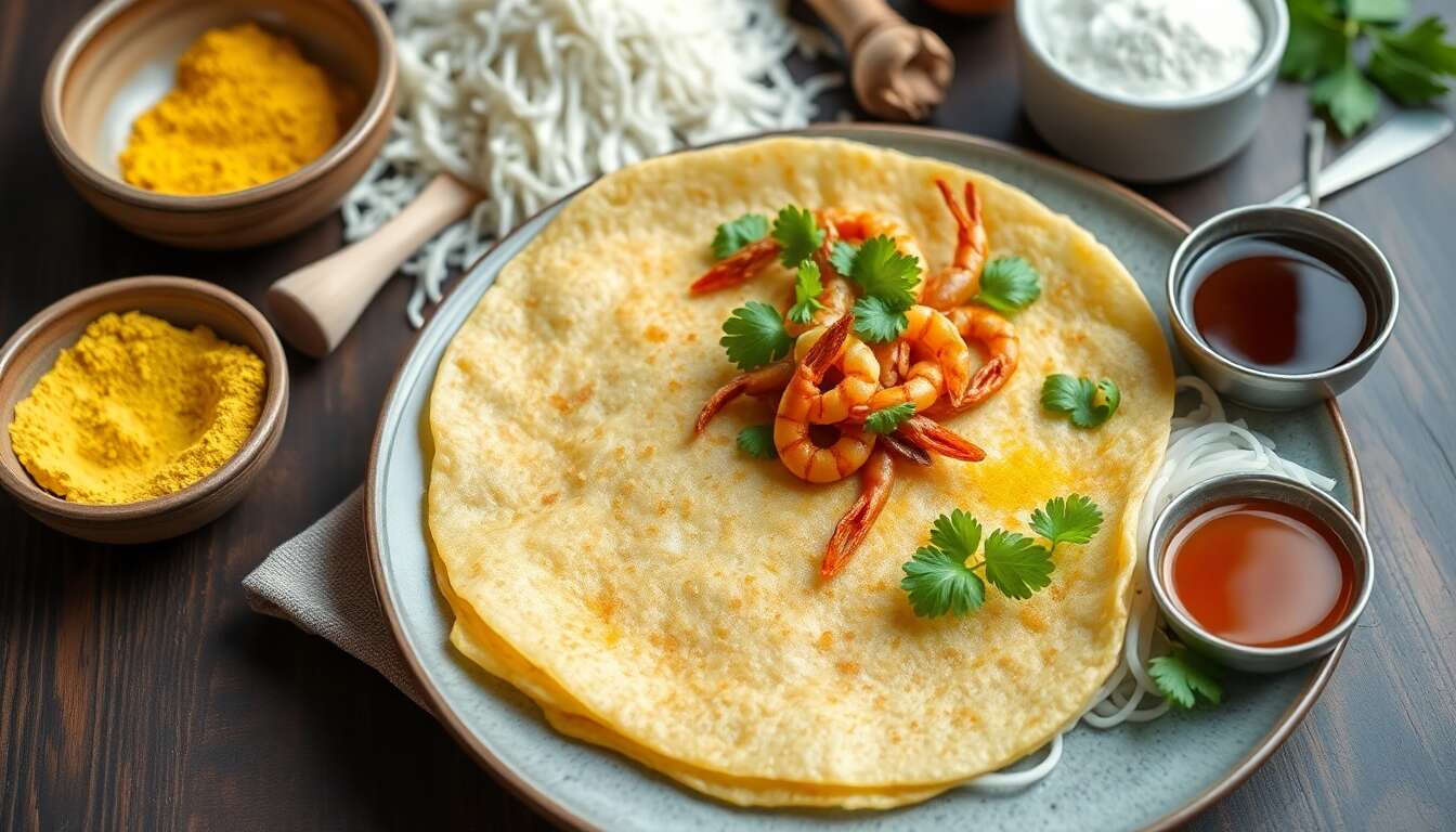 Crêpe Vietnamienne : recette Authentique et Savoureuse