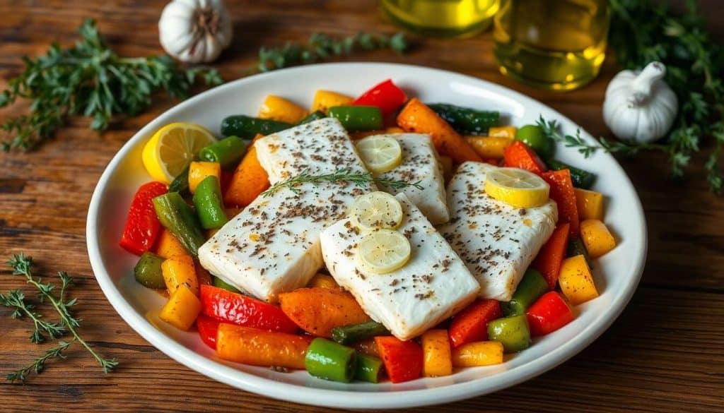 Poisson aux petits légumes au four : recette savoureuse et saine