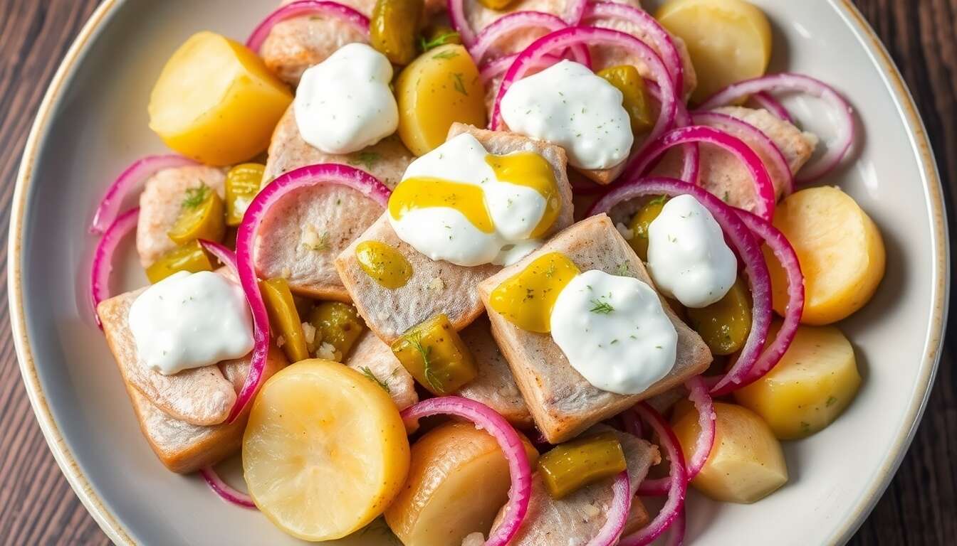 Salade de harengs Oldenburg facile et savoureuse
