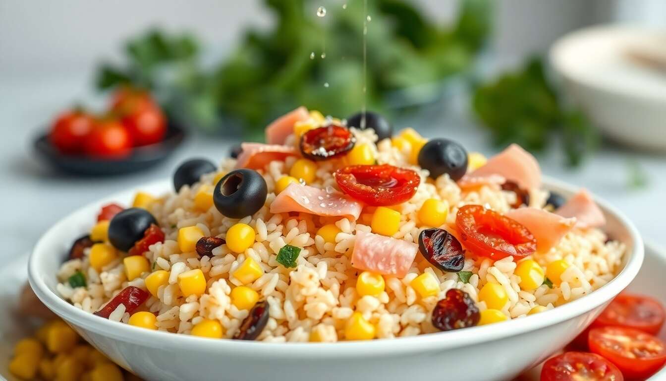 Salade de riz basmati au jambon de pays : la recette savoureuse