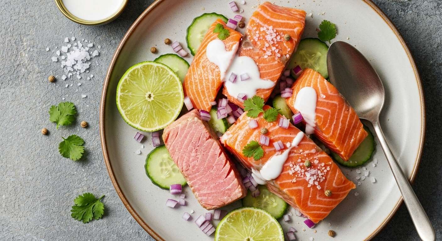 Duo de poissons crus à la tahitienne : recette exotique et facile